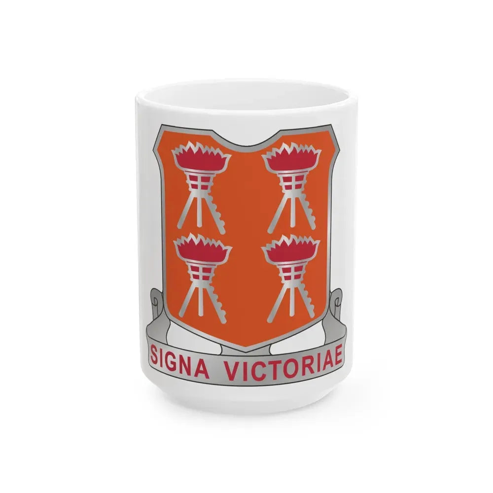 447 Signal Battalion (U.S. Army) White Coffee Mug 15oz - Go Mug Yourself