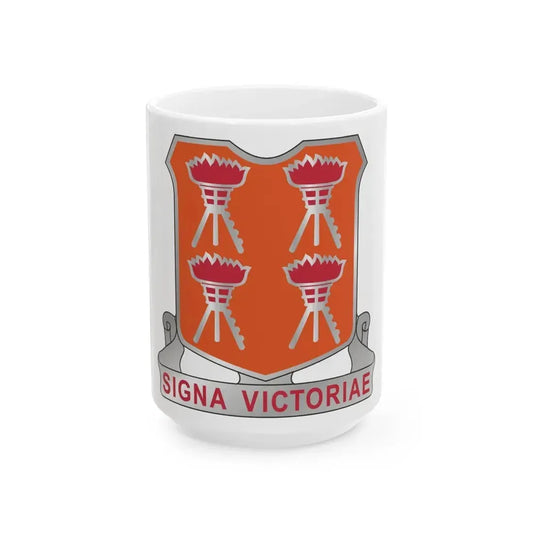 447 Signal Battalion (U.S. Army) White Coffee Mug 15oz - Go Mug Yourself