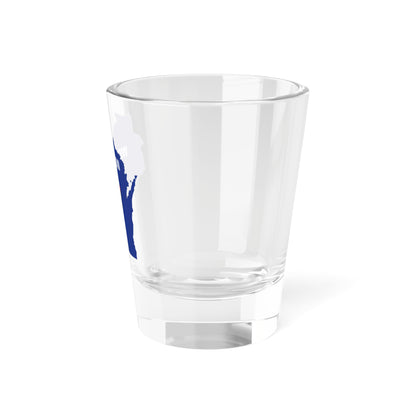 Flag map of Wisconsin (United States) Shot Glass 1.5oz
