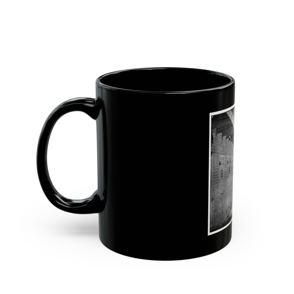 Alexandria, Virginia. Slave Pen. Interior View 001 (U.S. Civil War) Black Coffee Mug