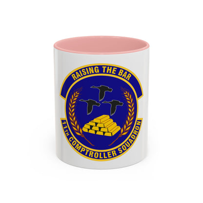 11th Comptroller Squadron (U.S. Air Force) Accent Coffee Mug