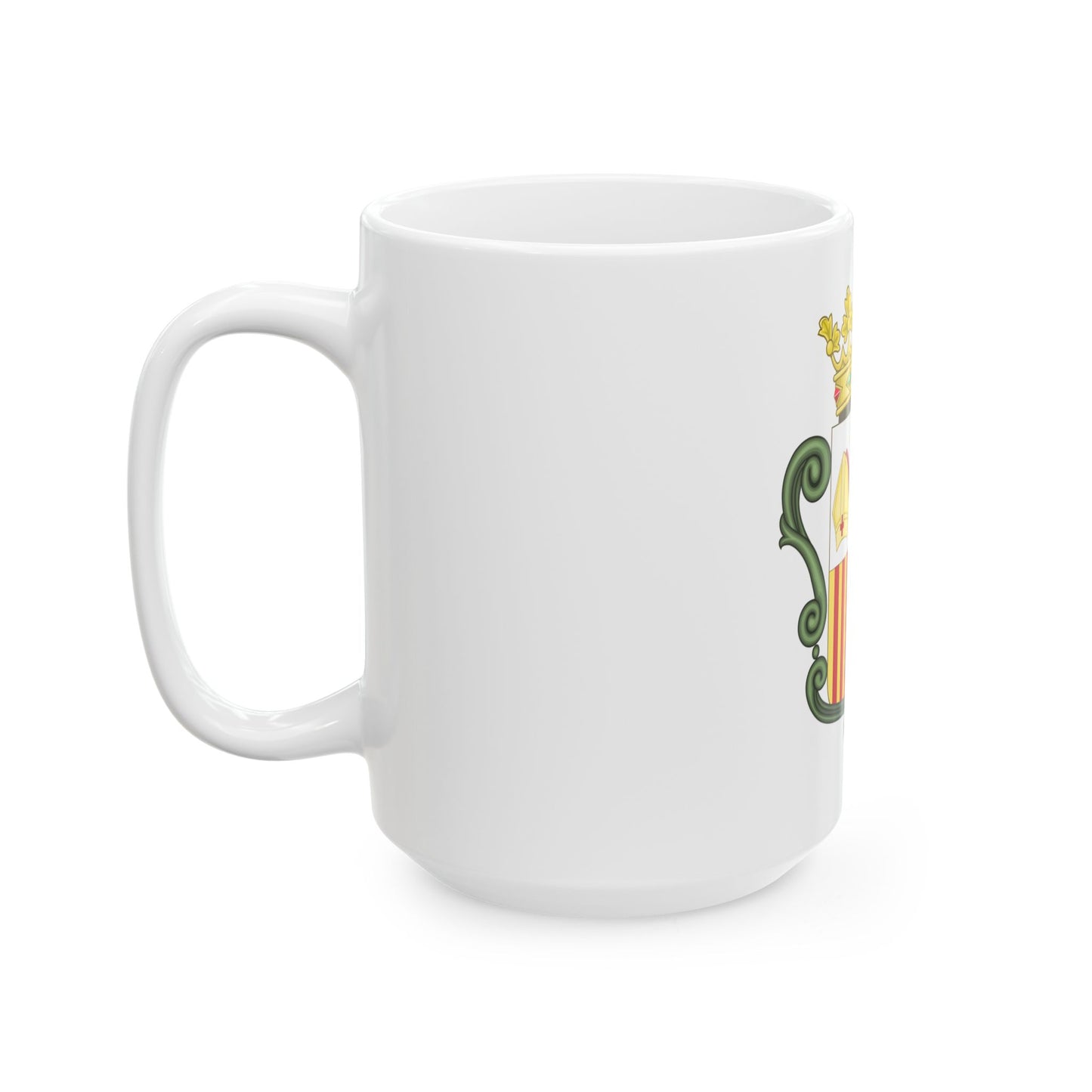 Coat of arms of Andorra (1800-1949) - White Coffee Mug