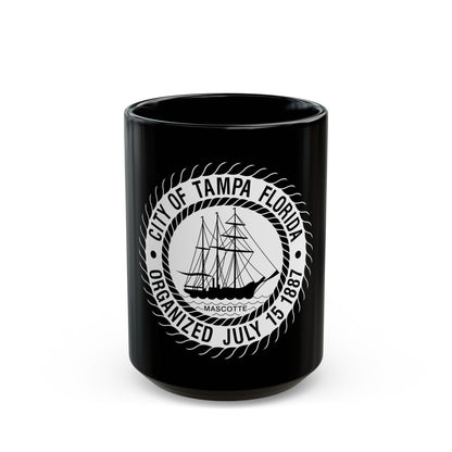 Seal of Tampa Florida - Black Coffee Mug