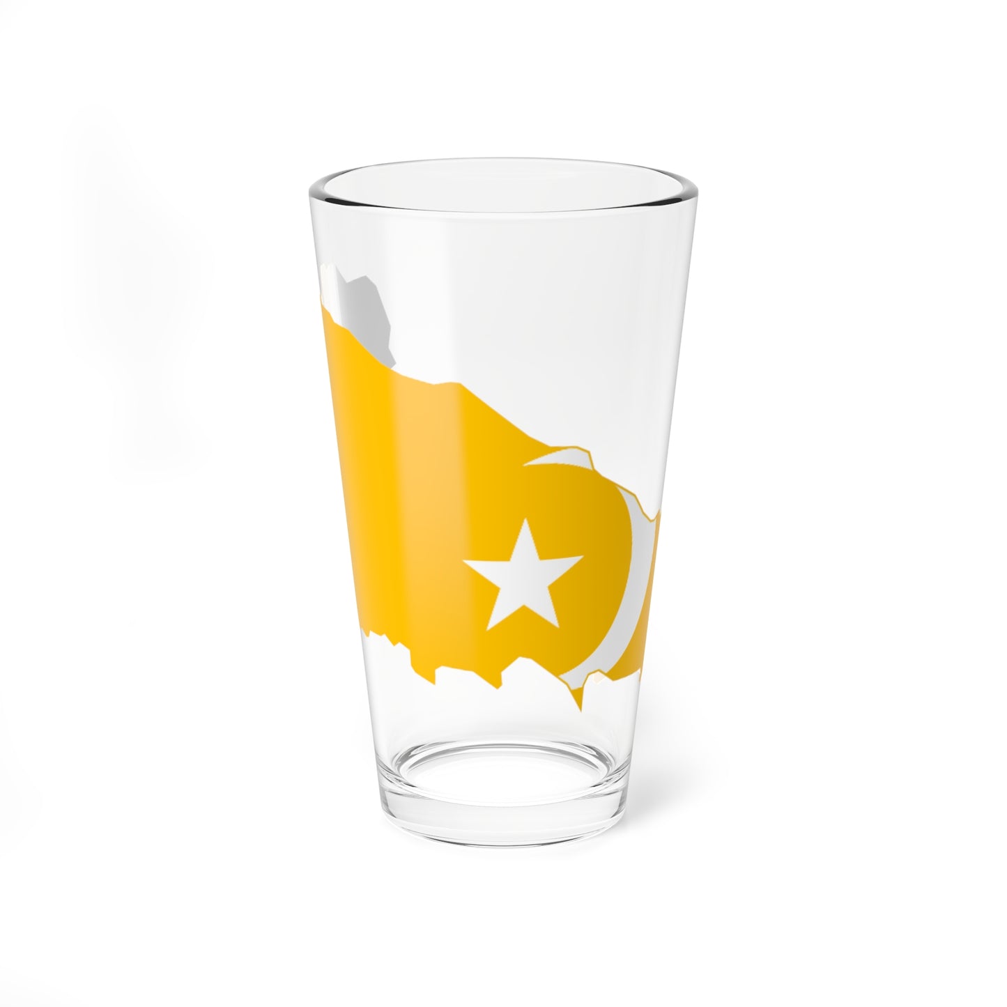 Flag map of Mohéli (Comoros) Pint Glass 16oz