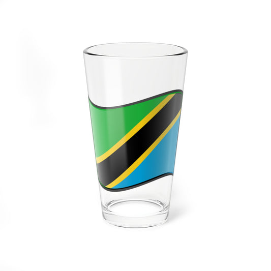 Nuvola Tanzanian flag (Tanzania) Pint Glass 16oz