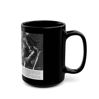 Blood-Money Heist, For Men Only, July 1969 - Black Coffee Mug-Go Mug Yourself