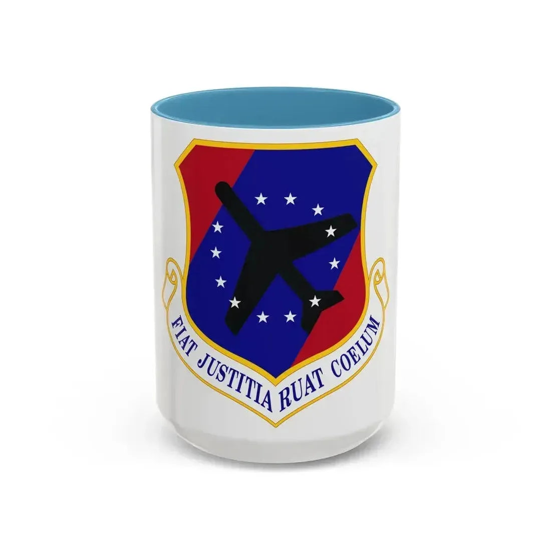 447th Air Expeditionary Group (U.S. Air Force) Accent Coffee Mug 15oz Light Blue - Go Mug Yourself