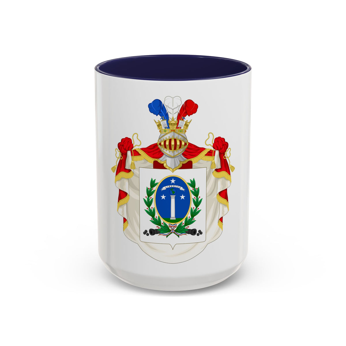 Ornamented Coat of Arms of Chile (1819-1834) Cerro Castillo Version - Accent Coffee Mug
