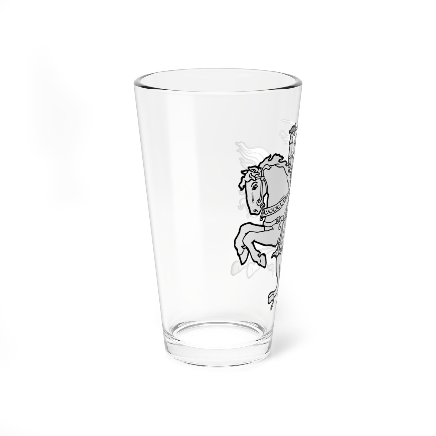 Vytis of Antanas Žmuidzinavičius 1917 - white (Lithuania) (Coat of Arms) Pint Glass 16oz