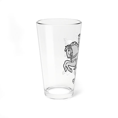 Vytis of Antanas Žmuidzinavičius 1917 - white (Lithuania) (Coat of Arms) Pint Glass 16oz