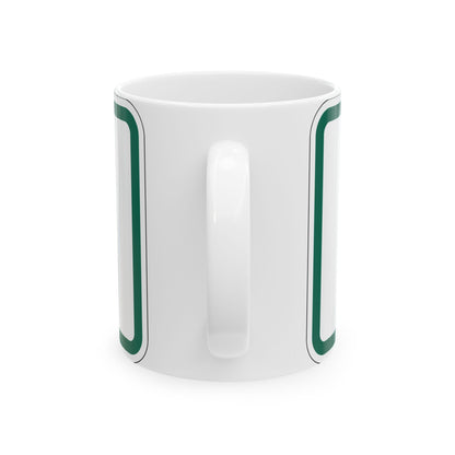 End plate Vermont (Vermont) (Road Sign) White Coffee Mug