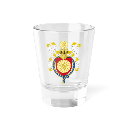 Coat of Arms of Japanese Emperor Knight of the Garter Variant (United Kingdom) (Coat of Arms) Shot Glass 1.5oz