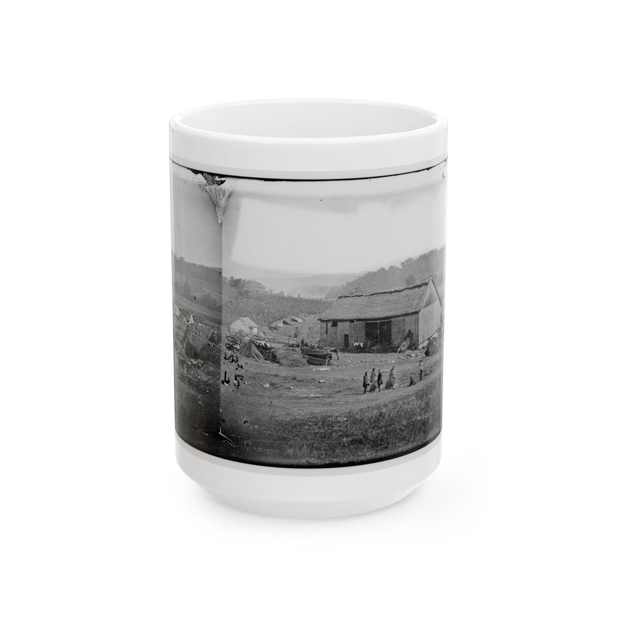 Keedysville, Md., Vicinity.  Smith's Barn, Used As A Hospital After The Battle Of Antietam (U.S. Civil War) White Coffee Mug
