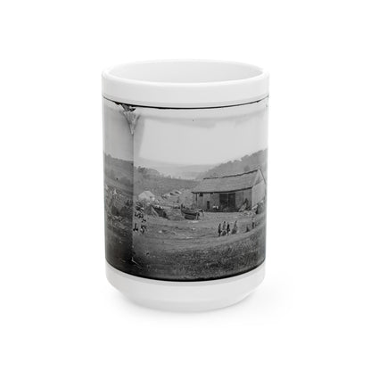 Keedysville, Md., Vicinity.  Smith's Barn, Used As A Hospital After The Battle Of Antietam (U.S. Civil War) White Coffee Mug