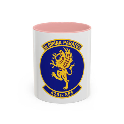 420th Security Forces Squadron (U.S. Air Force) Accent Coffee Mug