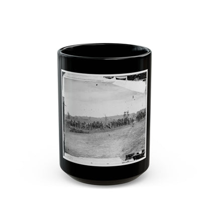 Antietam, Maryland. Captain J.M. Knap's Penn. Independent Battery  E  Light Artillery (U.S. Civil War) Black Coffee Mug
