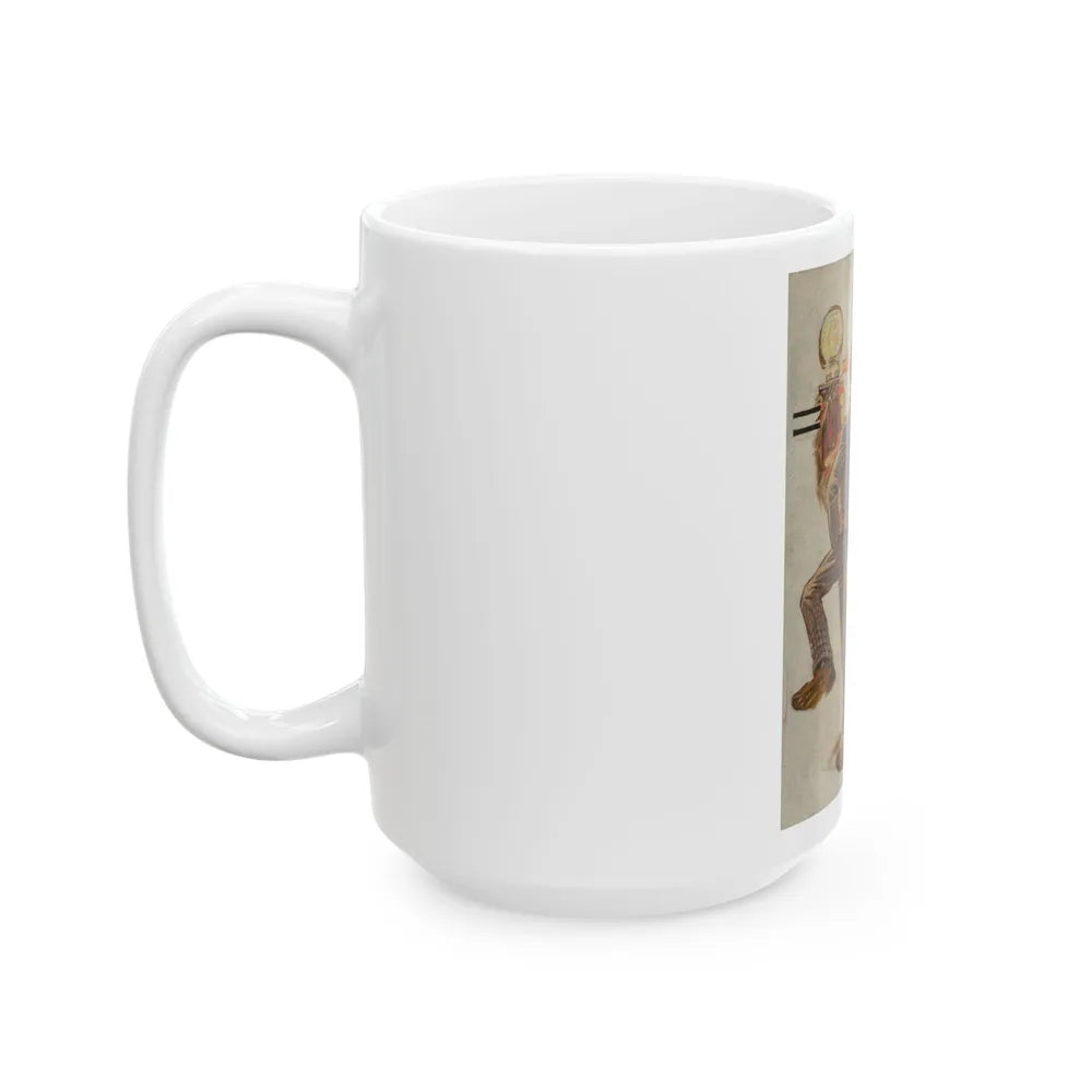 Dancing, The Saturday Evening Post cover study - White Coffee Mug-Go Mug Yourself