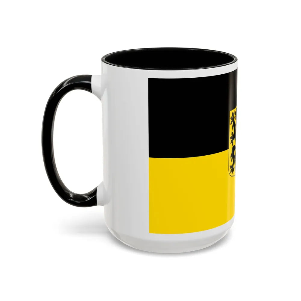 Flag of Dresden Germany - Accent Coffee Mug-Go Mug Yourself