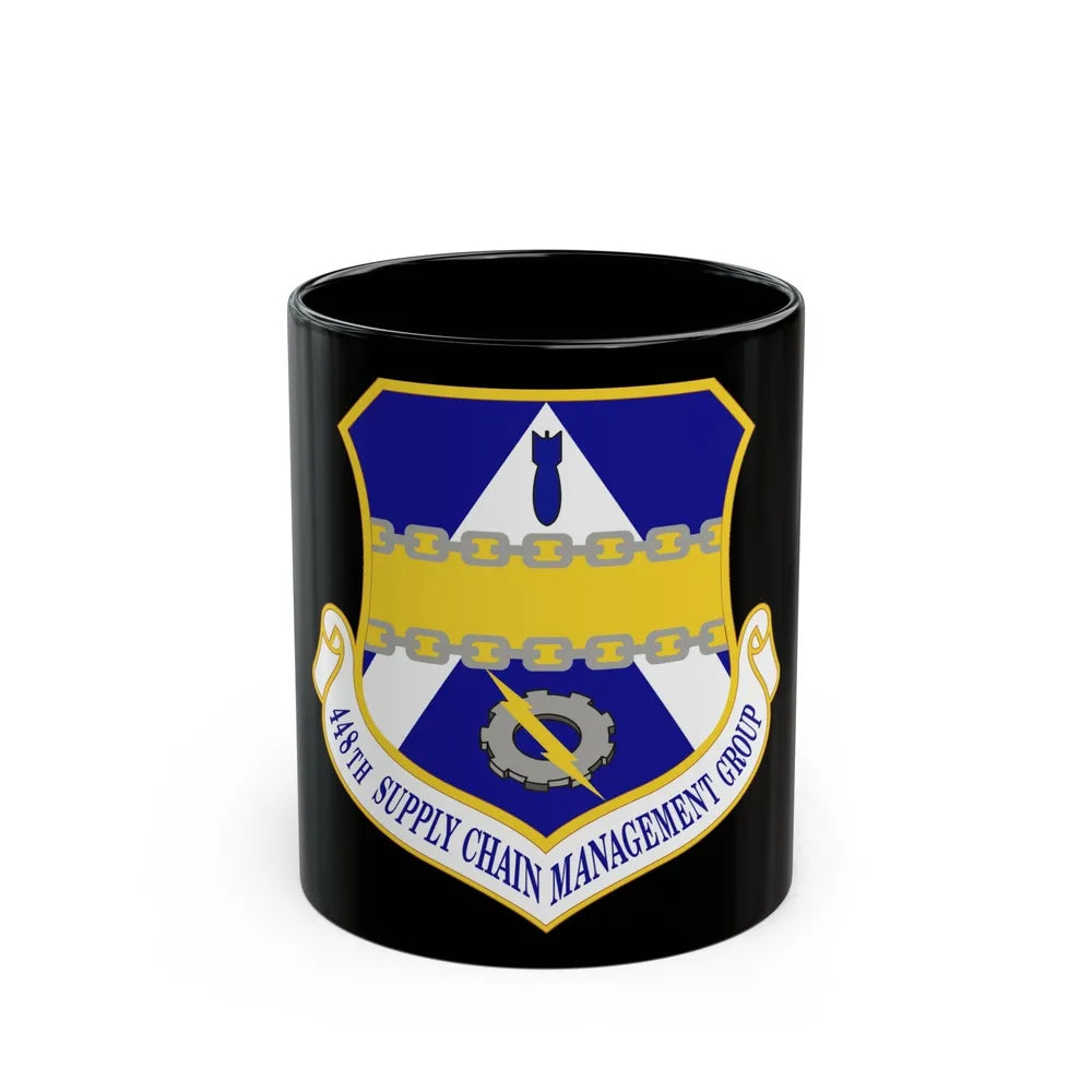 448th Supply Chain Management Group (U.S. Air Force) Black Coffee Mug-11oz-Go Mug Yourself