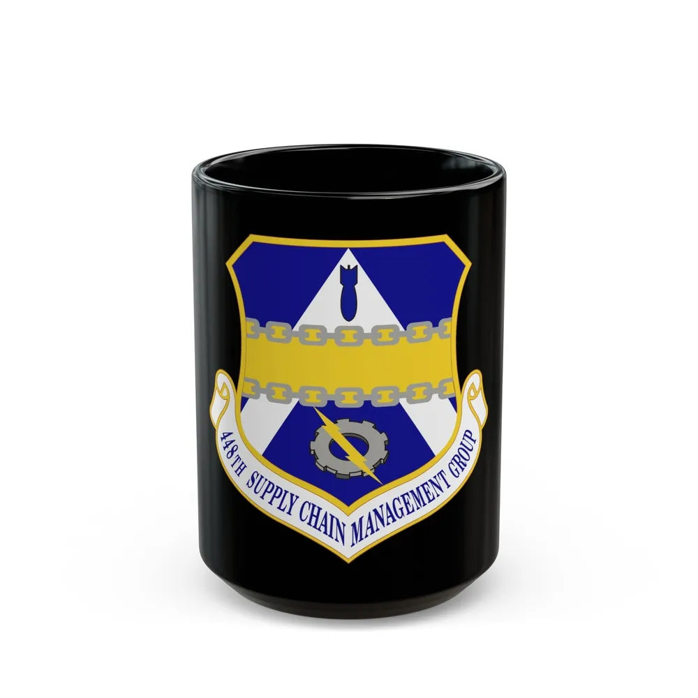 448th Supply Chain Management Group (U.S. Air Force) Black Coffee Mug-15oz-Go Mug Yourself