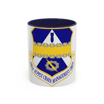 448th Supply Chain Management Group (U.S. Air Force) Accent Coffee Mug 11oz Navy - Go Mug Yourself