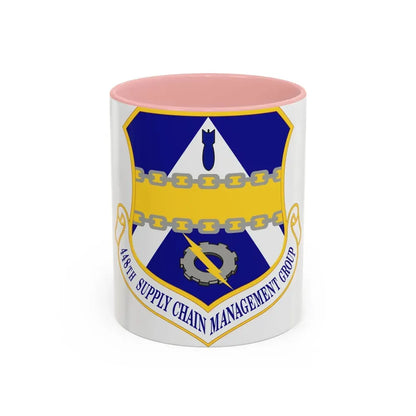 448th Supply Chain Management Group (U.S. Air Force) Accent Coffee Mug 11oz Pink - Go Mug Yourself