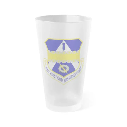 448th Supply Chain Management Group (U.S. Air Force) Frosted Pint Glass 16oz 16oz Frosted - Go Mug Yourself