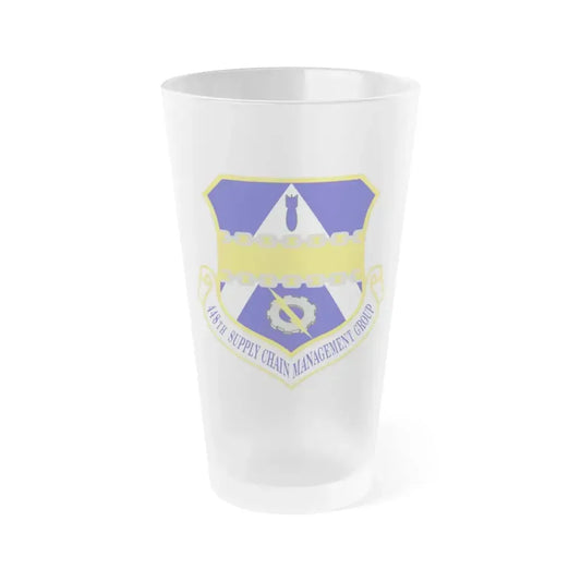 448th Supply Chain Management Group (U.S. Air Force) Frosted Pint Glass 16oz 16oz Frosted - Go Mug Yourself