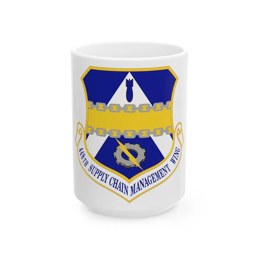 448th Supply Chain Managment Wing (U.S. Air Force) White Coffee Mug-15oz-Go Mug Yourself