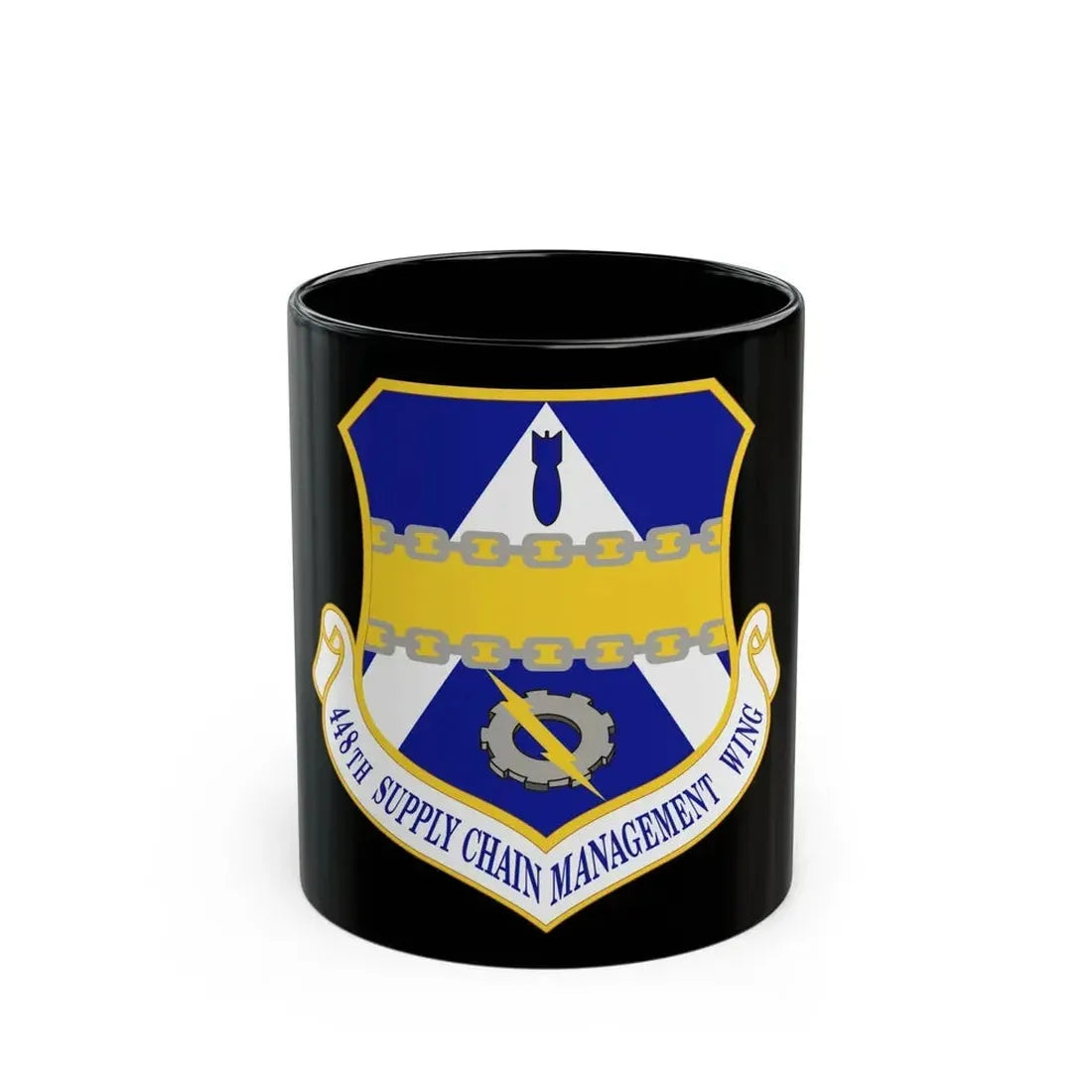 448th Supply Chain Managment Wing (U.S. Air Force) Black Coffee Mug 11oz - Go Mug Yourself
