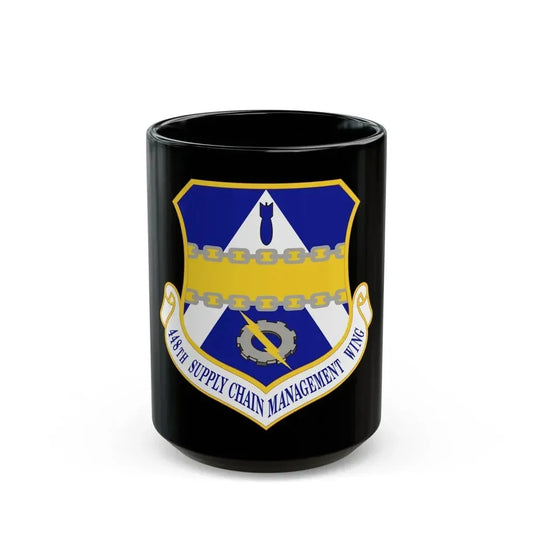 448th Supply Chain Managment Wing (U.S. Air Force) Black Coffee Mug 15oz - Go Mug Yourself