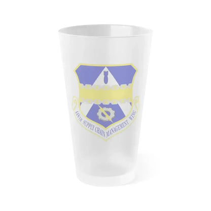 448th Supply Chain Managment Wing (U.S. Air Force) Frosted Pint Glass 16oz 16oz Frosted - Go Mug Yourself