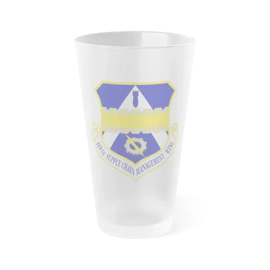 448th Supply Chain Managment Wing (U.S. Air Force) Frosted Pint Glass 16oz 16oz Frosted - Go Mug Yourself