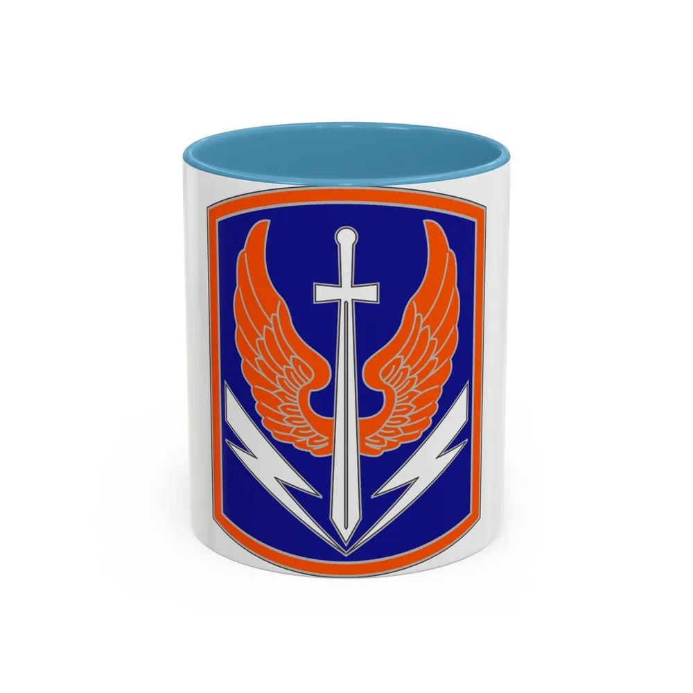 449 Aviation Brigade (U.S. Army) Accent Coffee Mug-11oz-Light Blue-Go Mug Yourself