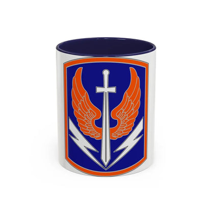 449 Aviation Brigade (U.S. Army) Accent Coffee Mug-11oz-Navy-Go Mug Yourself