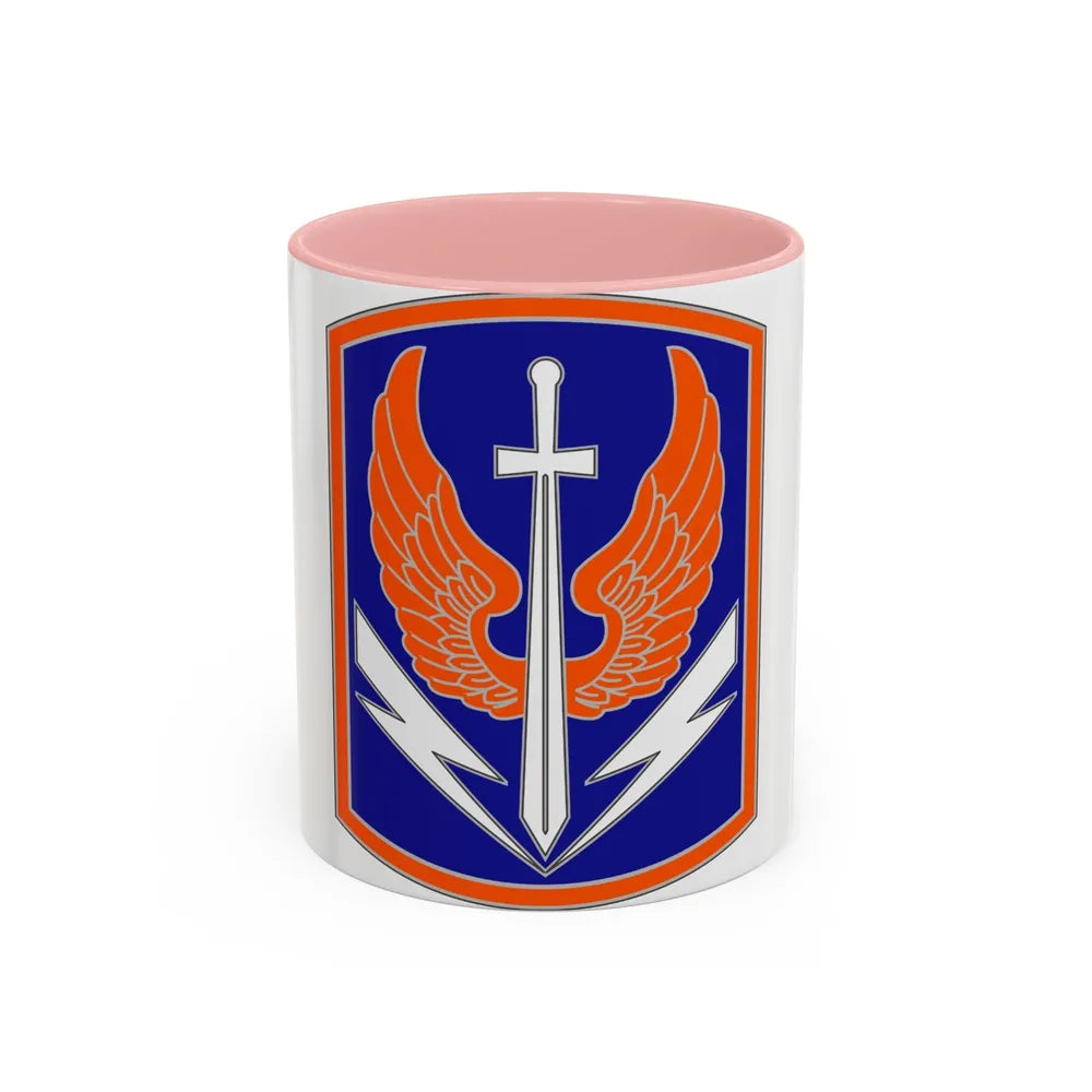 449 Aviation Brigade (U.S. Army) Accent Coffee Mug-11oz-Pink-Go Mug Yourself