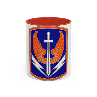 449 Aviation Brigade (U.S. Army) Accent Coffee Mug-11oz-Red-Go Mug Yourself