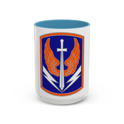 449 Aviation Brigade (U.S. Army) Accent Coffee Mug-15oz-Light Blue-Go Mug Yourself