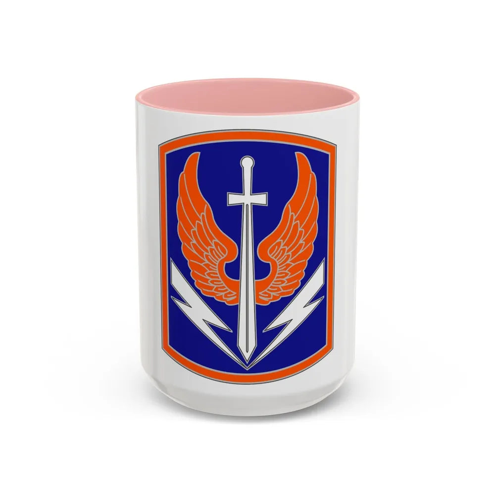 449 Aviation Brigade (U.S. Army) Accent Coffee Mug-15oz-Pink-Go Mug Yourself