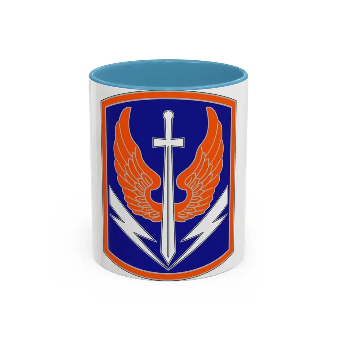 449 Aviation Brigade (U.S. Army) Accent Coffee Mug 11oz Light Blue - Go Mug Yourself