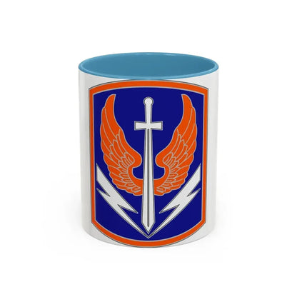 449 Aviation Brigade (U.S. Army) Accent Coffee Mug 11oz Light Blue - Go Mug Yourself