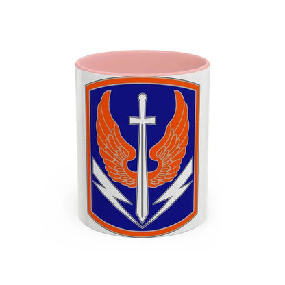 449 Aviation Brigade (U.S. Army) Accent Coffee Mug 11oz Pink - Go Mug Yourself