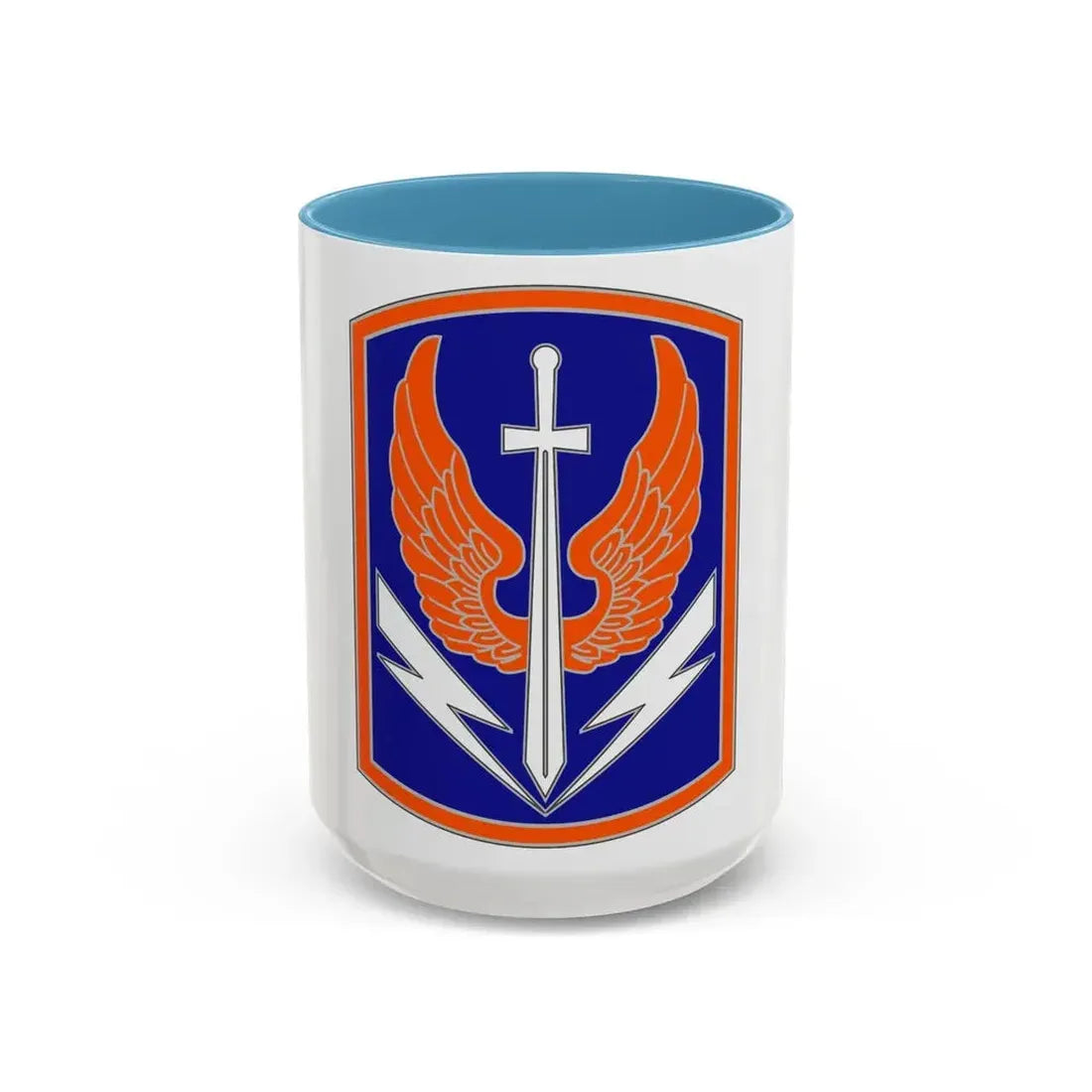 449 Aviation Brigade (U.S. Army) Accent Coffee Mug 15oz Light Blue - Go Mug Yourself