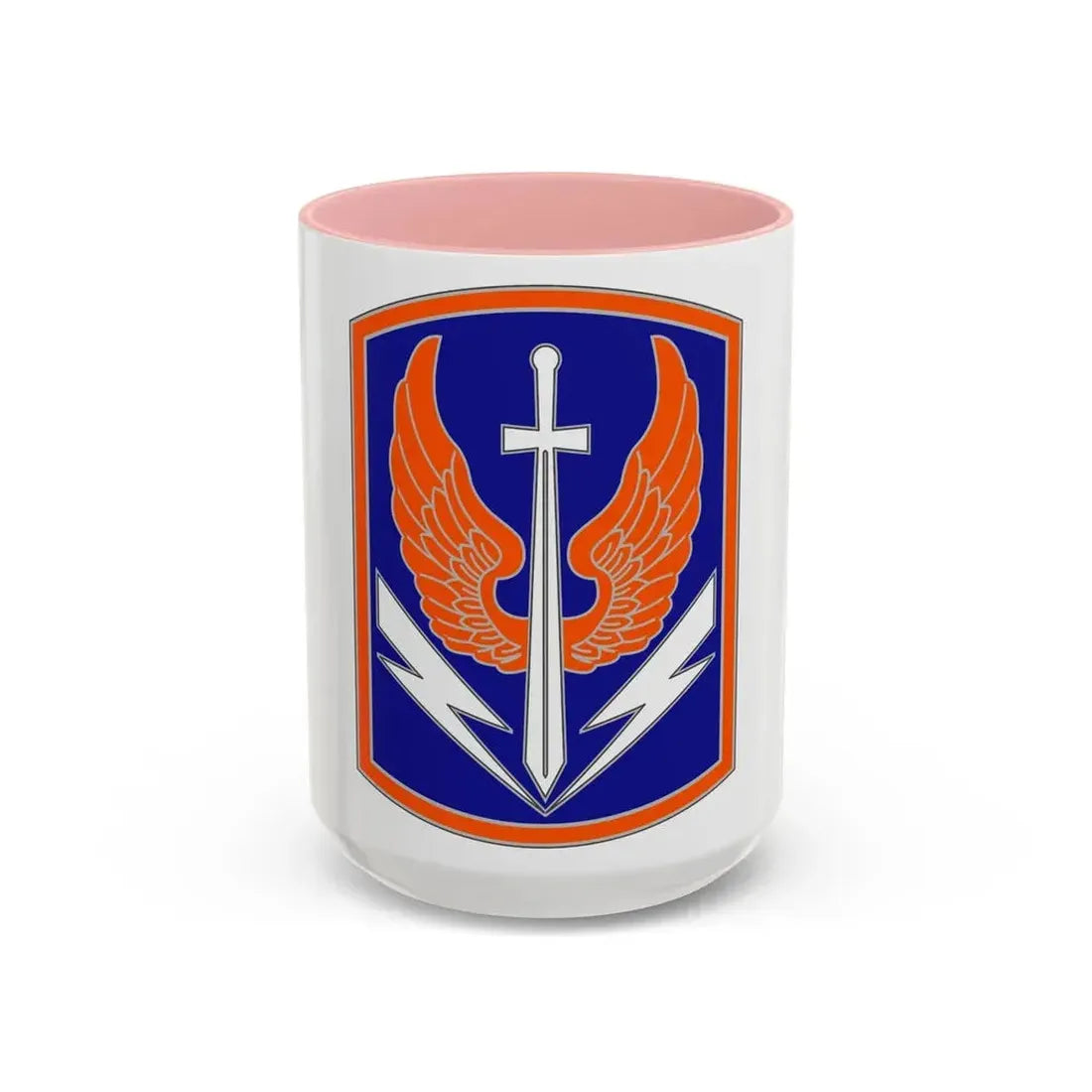 449 Aviation Brigade (U.S. Army) Accent Coffee Mug 15oz Pink - Go Mug Yourself