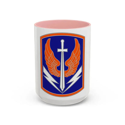 449 Aviation Brigade (U.S. Army) Accent Coffee Mug 15oz Pink - Go Mug Yourself
