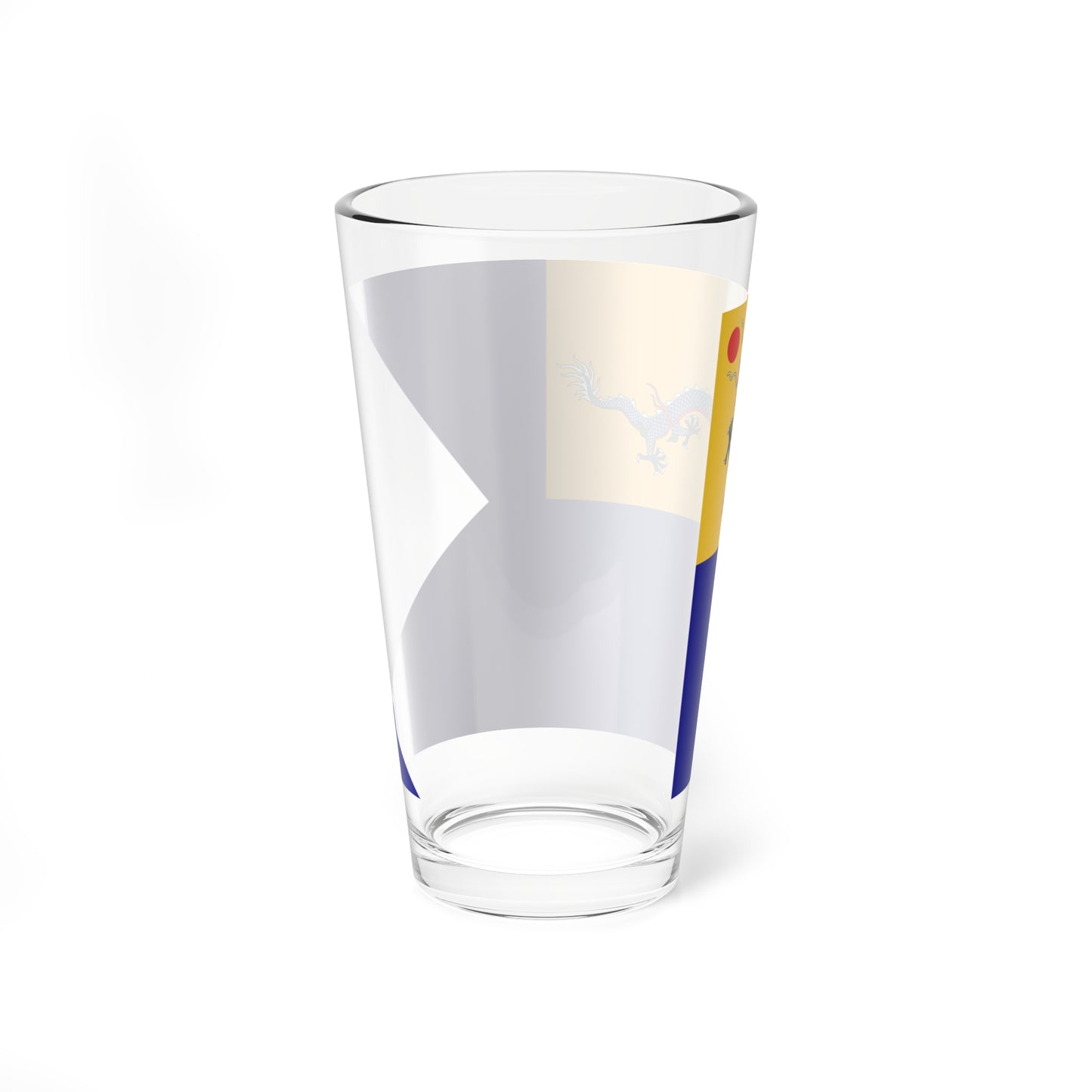 Imperial Chinese Navy Fleet Leaders Flag 1909-1911 (China) Pint Glass 16oz