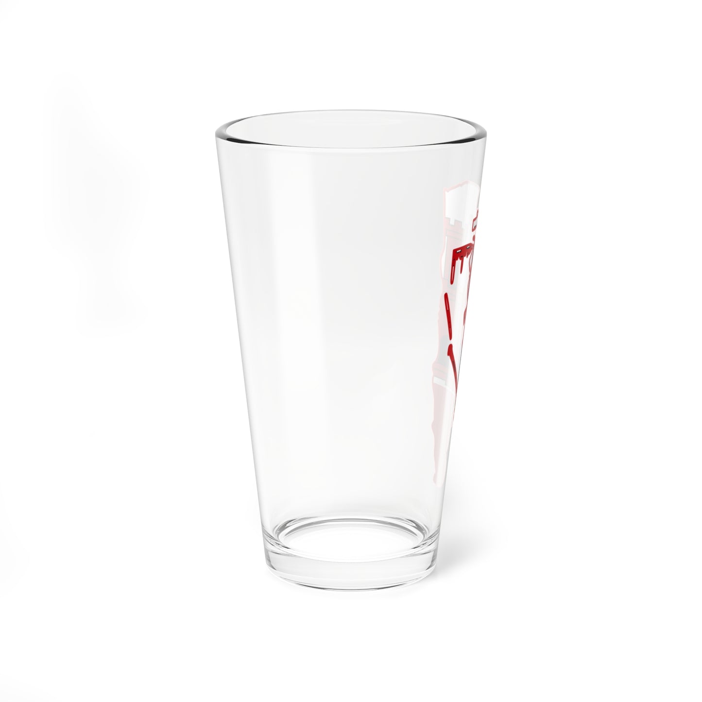 Flag map of Gibraltar (United Kingdom) Pint Glass 16oz