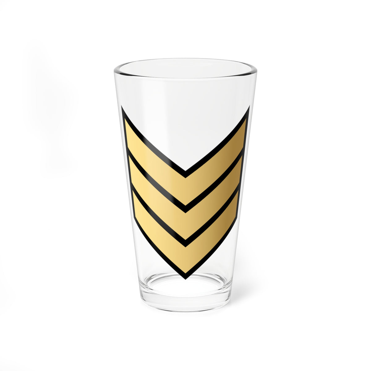 03. KNF SGT (Kuwait) (Military Rank) Pint Glass 16oz