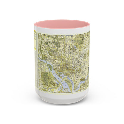 USA - Washington, Central (1948) (Map) Accent Coffee Mug