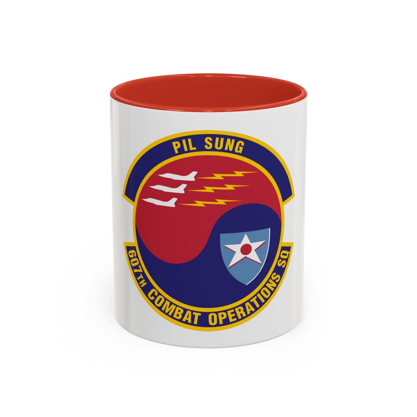 607th Combat Operations Squadron (U.S. Air Force) Accent Coffee Mug